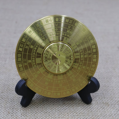 Brass Bagua 24 Solar Terms Compass