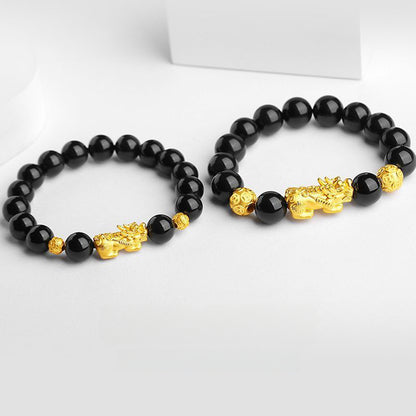 Sterling Silver Pi Yao Wealth Guardian Bracelet - Attract Abundance &amp; Repel Negativity