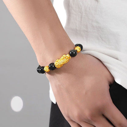 Sterling Silver Pi Yao Wealth Guardian Bracelet - Attract Abundance &amp; Repel Negativity