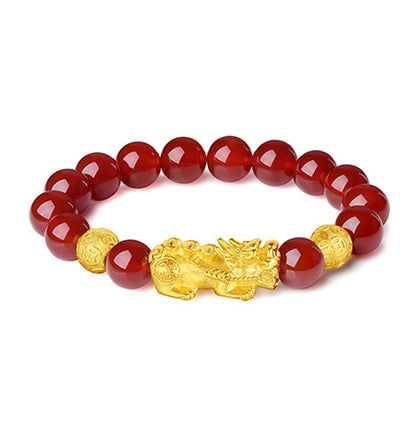 Sterling Silver Pi Yao Wealth Guardian Bracelet - Attract Abundance &amp; Repel Negativity