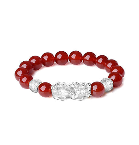 Sterling Silver Pi Yao Wealth Guardian Bracelet - Attract Abundance &amp; Repel Negativity