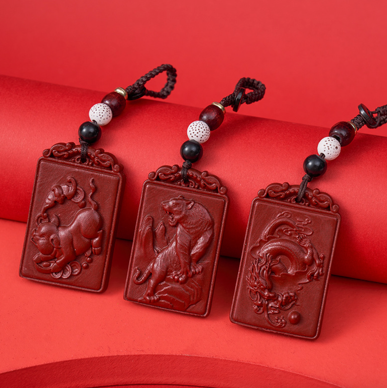 Cinnabar Zodiac Animal Amulet