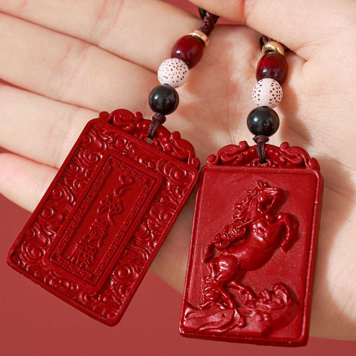Cinnabar Zodiac Animal Amulet