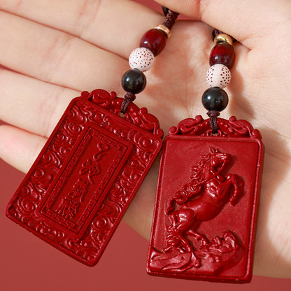 Cinnabar Zodiac Animal Amulet
